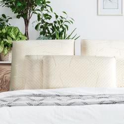 Pack de 2 Oreillers à Mémoire de Forme - Blanc - 40 x 60 cm