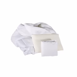 Olympe Literie 140x190 - 140x200 = 2 Oreillers + 1 Couette 200x200 + 1 Protège matelas 140x190 extensible