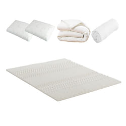 Pack Douce Nuit Surmatelas + Protège matelas + Couette + Oreillers 140x190/200 cm