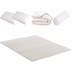 SURMATELAS : Dimensions : 180x200 cm Epaisseur : 4 cm Technologie : Mémoire de forme Confort : Moelleux Matière : mousse visc ...