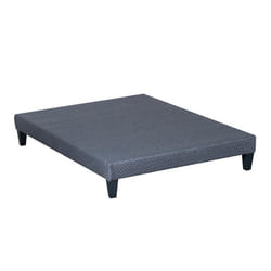 Sommier en bois Tapissier Kit 140x190 cm Coloris Gris ciment Livré en kit