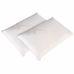 CARACTERISTIQUES : Dimensions : 40x60 cm (lot de 2 oreillers) Epaisseur : 13 cm Technologie : Mémoire de forme - Confort : Mo ...