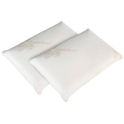 Olympe Literie - Lot de 2 oreillers 40x60 cm bamboo Mousse avec mémoire de forme
