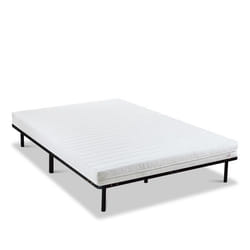 Ensemble Egio 140x190 cm Matelas Mousse + Sommier Métal