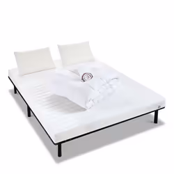 Pack Egio 140x200 cm Matelas Mousse + Sommier Métal + Accessoires