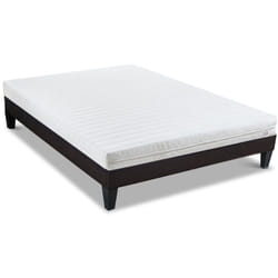 Ensemble egio 140x190 cm Matelas Latex Like + Sommier Bois - Olympe Literie