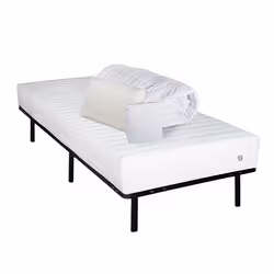 Pack Klo 90x190 cm Matelas Mousse Haute Densité + Sommier Métal + Accessoires