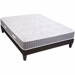 Matelas CARACTERISTIQUES : Dimensions disponibles (cm) : 140x190 - 140x200 - 160x200 - 180x200 Epaisseur du matelas : 15 cm T ...