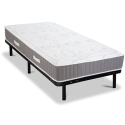 Olympe Literie - Ensemble intuition 90x200 cm Matelas Mémoire de forme + Sommier Métal