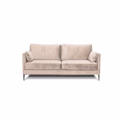 Canapé Velours droit Beige Splendido - 2 Places