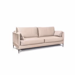 Canapé Velours droit Beige Splendido - 2 Places