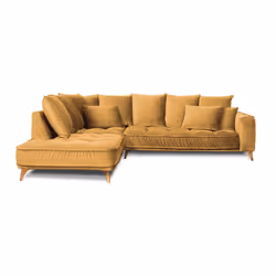 Maison Aubertin FR83907 canapé lit sofa 4 siège(s) Jaune