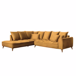 Maison Aubertin FR83907 canapé lit sofa 4 siège(s) Jaune