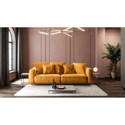 Maison Aubertin FR2132671 canapé lit sofa 3 siège(s) Jaune