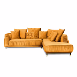 Maison Aubertin FR2563410 canapé lit sofa 3 siège(s) Jaune