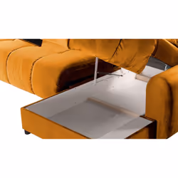 Maison Aubertin FR2523306 canapé lit sofa 4 siège(s) Jaune - Vue supplémentaire 4
