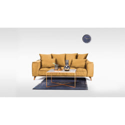 Maison Aubertin FR82930 canapé lit sofa 2 siège(s) Jaune