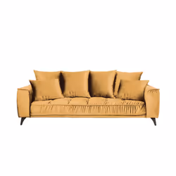 Maison Aubertin FR80891 canapé lit sofa 3 siège(s) Jaune