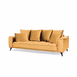 Maison Aubertin FR80891 canapé lit sofa 3 siège(s) Jaune