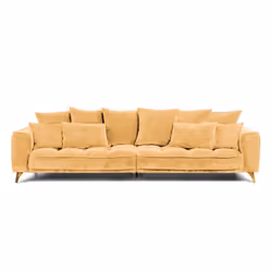 Maison Aubertin FR811437 canapé lit sofa 4 siège(s) Jaune