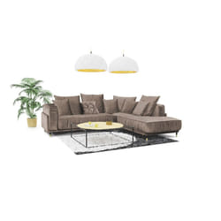 Maison Aubertin FR881003 canapé lit sofa 3 siège(s) Taupe