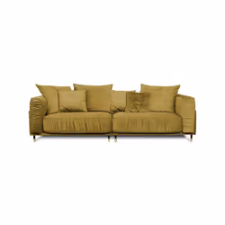 Maison Aubertin FR87981 canapé lit sofa 4 siège(s) Jaune