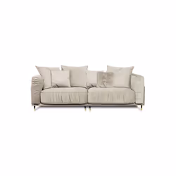 Canapé Tissu Beige Fiorenzo - 3 places