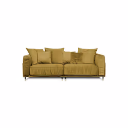 Maison Aubertin FR671424 canapé lit sofa 3 siège(s) Jaune