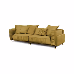 Maison Aubertin FR671424 canapé lit sofa 3 siège(s) Jaune