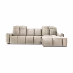 Canapé Tissu Angle droit Beige Anacapri - 3 Places - Beige