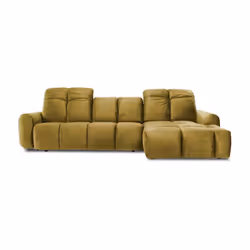 Maison Aubertin FR892506 canapé lit sofa 4 siège(s) Jaune