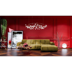Maison Aubertin FR901048 canapé lit sofa 4 siège(s) Jaune