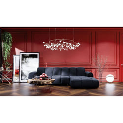 Maison Aubertin FR901057 canapé lit sofa 4 siège(s) Bleu
