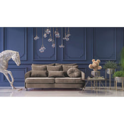 Maison Aubertin FR991179 canapé lit sofa 3 siège(s) Taupe