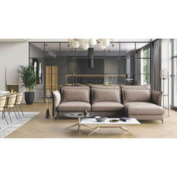 Maison Aubertin FR911080 canapé lit sofa 3 siège(s) Taupe