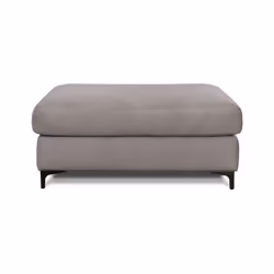 Pouf Fiesole Velours Gris clair