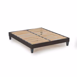 Maison Aubertin - Sommier en Kit Tissu Gris - 140 x 190 cm