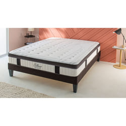 Ensemble Matelas Altesse Mousse Accueil Mémoire de Forme Ferme et sommier en kit 180x200cm