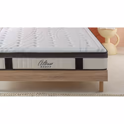 Maison Aubertin - Ensemble Matelas Altesse Mousse Accueil Mémoire - 26 cm et Sommier Kit Bois - 140 x 190 cm - Vue supplémentaire 7