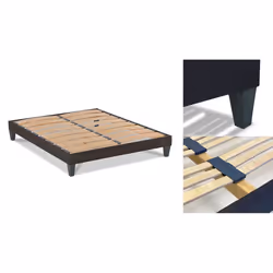 Ensemble Matelas Aubertin Ressorts ensachés Accueil mémoire et sommier tissu gris - 160 x 200 cm - Vue supplémentaire 4