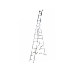 Alve - Echelle transformable 3 plans 3x7 barreaux - Longueur max. 3.99m - 7607/MKT/MMD