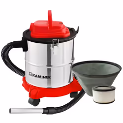Aspirateur vide cendre KAMINER. Existe en 10 L, 15 L, 18 L et 20 L. Utilisation sur cendres froides. Sa forte puissance facil ...