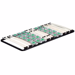 Sommier à lattes ergonomique avec plots de soutien - ERGO - 90X200 cm - 19 lattes - 25 plots