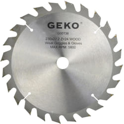 Lame de scie circulaire tct pour bois Ø230x22 24 dents