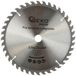 Geko - Lame de scie circulaire tct pour bois Ø230x22 40 dents