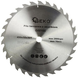 Lame de scie circulaire TCT pour bois Ø450x32 30 dents