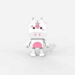 Mobility on Board Dancing Animal Unicorn Enceinte portable stéréo Blanc 3 W
