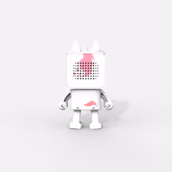 Mobility on Board Dancing Animal Unicorn Enceinte portable stéréo Blanc 3 W