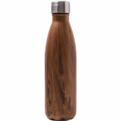 Bouteille isotherme - YOKO DESIGN - Imitation bois - Acier inoxydable - 24H frais - 12H chaud