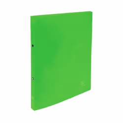 Exacompta : Classeur Polypropylene Format A4 - 2 anneaux 15m Dos 20mm Vert Anis
